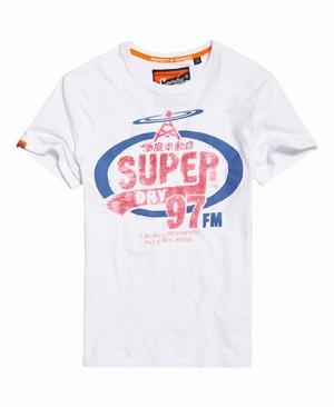 Superdry Heritage Classic Férfi Pólók Fehér | OKPZS8379